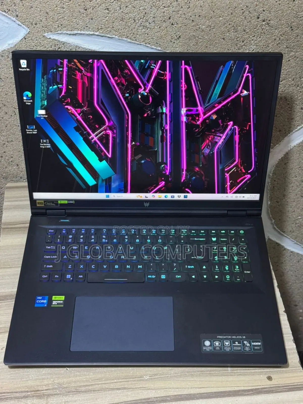 New Laptop Acer Predator Helios Neo 16 16GB Intel Core I7 SSD 1T