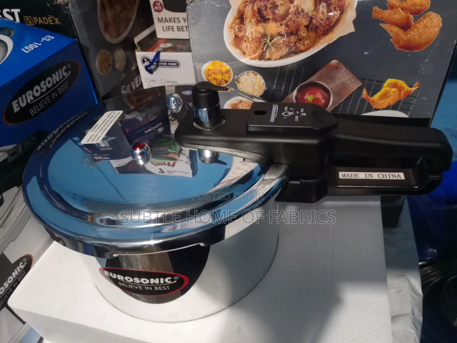 **Eurosonic 7.5l Pressure Cooker – Fast, Safe Efficient Cooking Pot