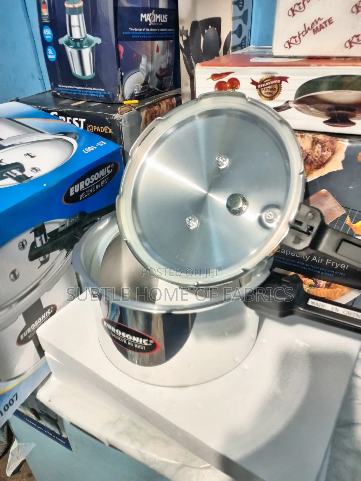 **Eurosonic 7.5l Pressure Cooker – Fast, Safe Efficient Cooking Pot