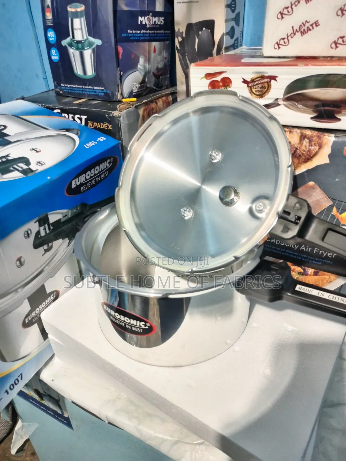 **Eurosonic 7.5l Pressure Cooker – Fast, Safe Efficient Cooking Pot