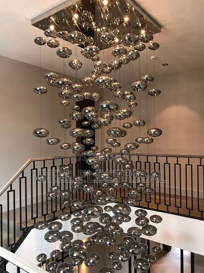 Modern Bubble Chandelier Square 60 by 60cm H2100