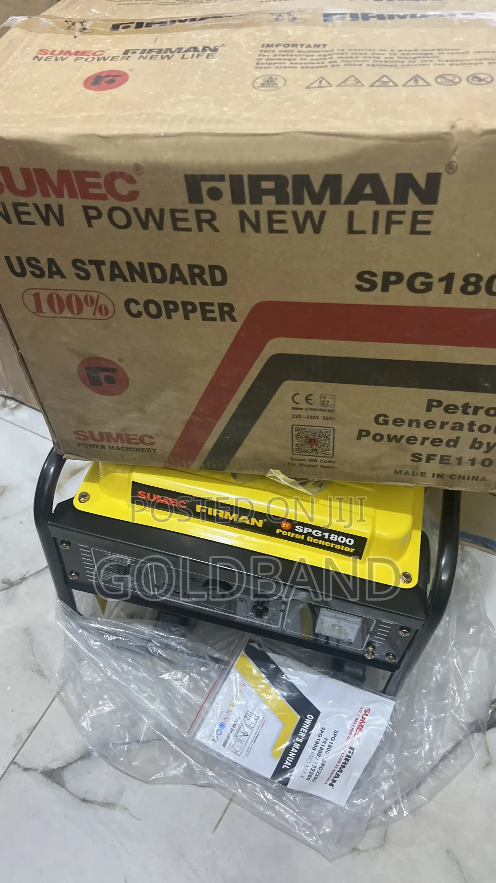 SPG 1800 Firman 1.1kva Continuous Power Generator
