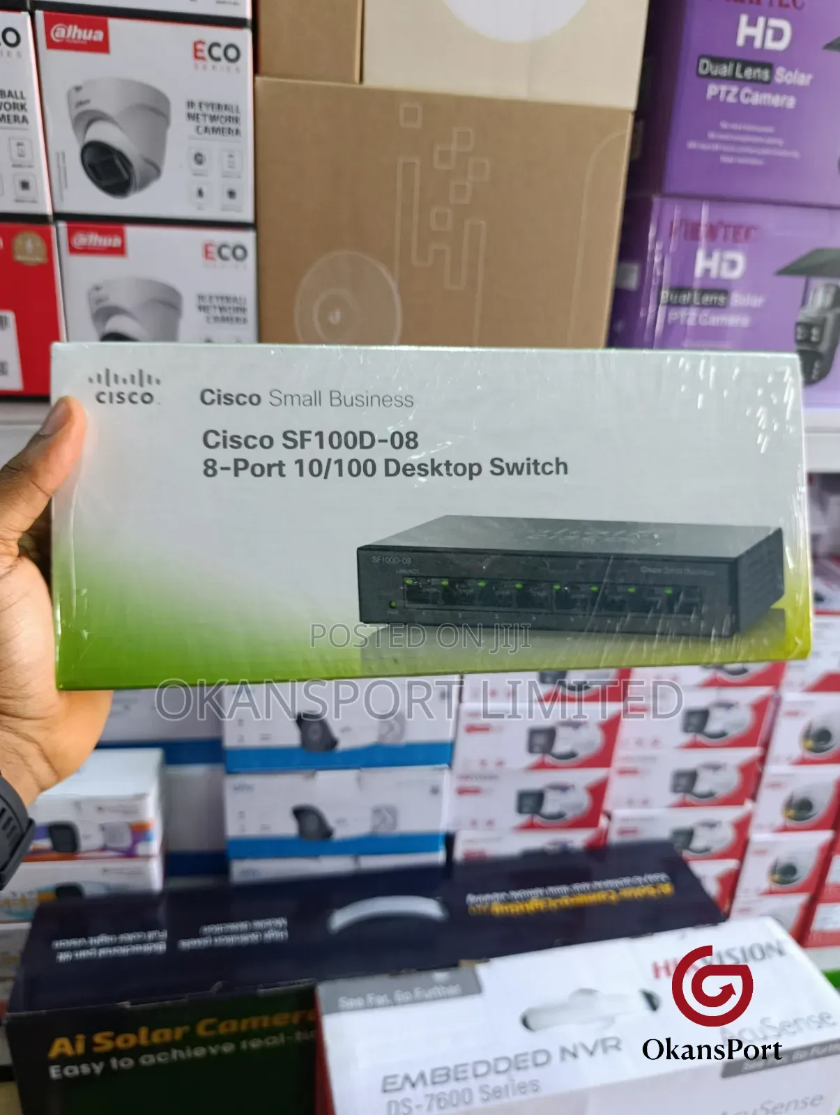 Cisco Sf100d‐08 8 Port 10/100mbps Desktop Switch – Unmanaged Small Bus