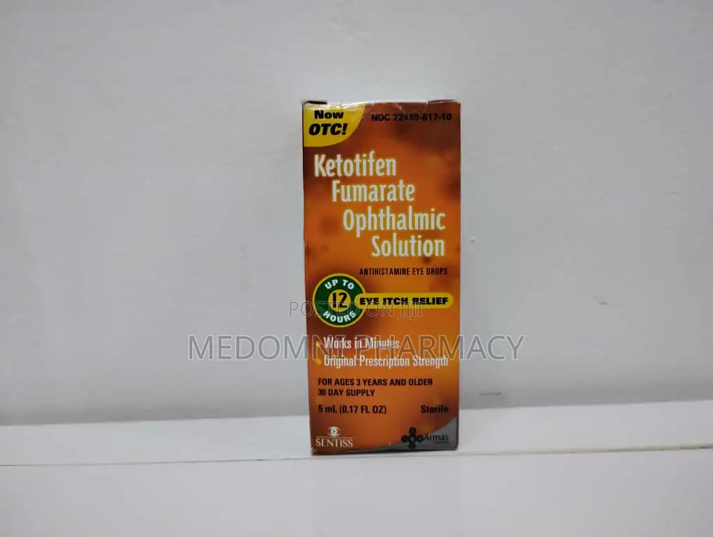 Ketotifen Fumarate Allergy Eye Drops 0.17 Fl Oz – 12-Hour Itch Relief