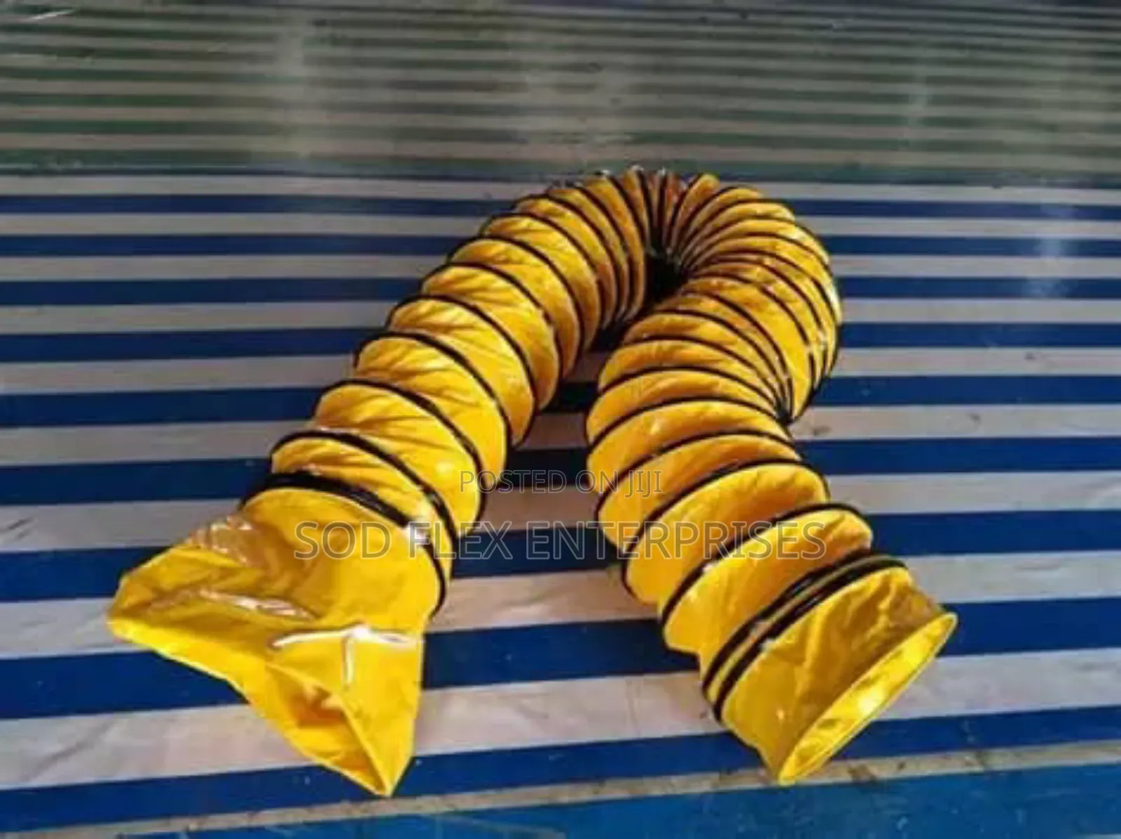 8" By 10m Durable Vacuum Wire Hose, Yellow Color