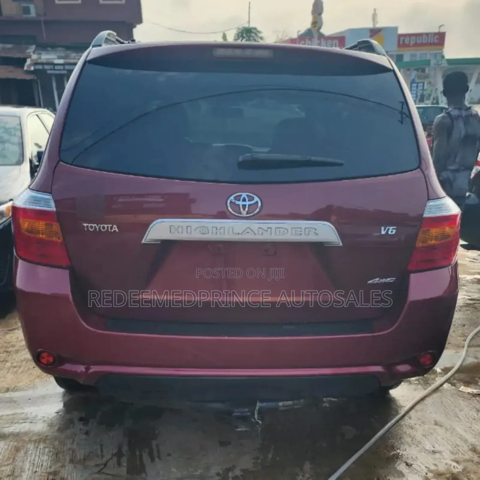 Toyota Highlander 4x4 2009 Burgundy