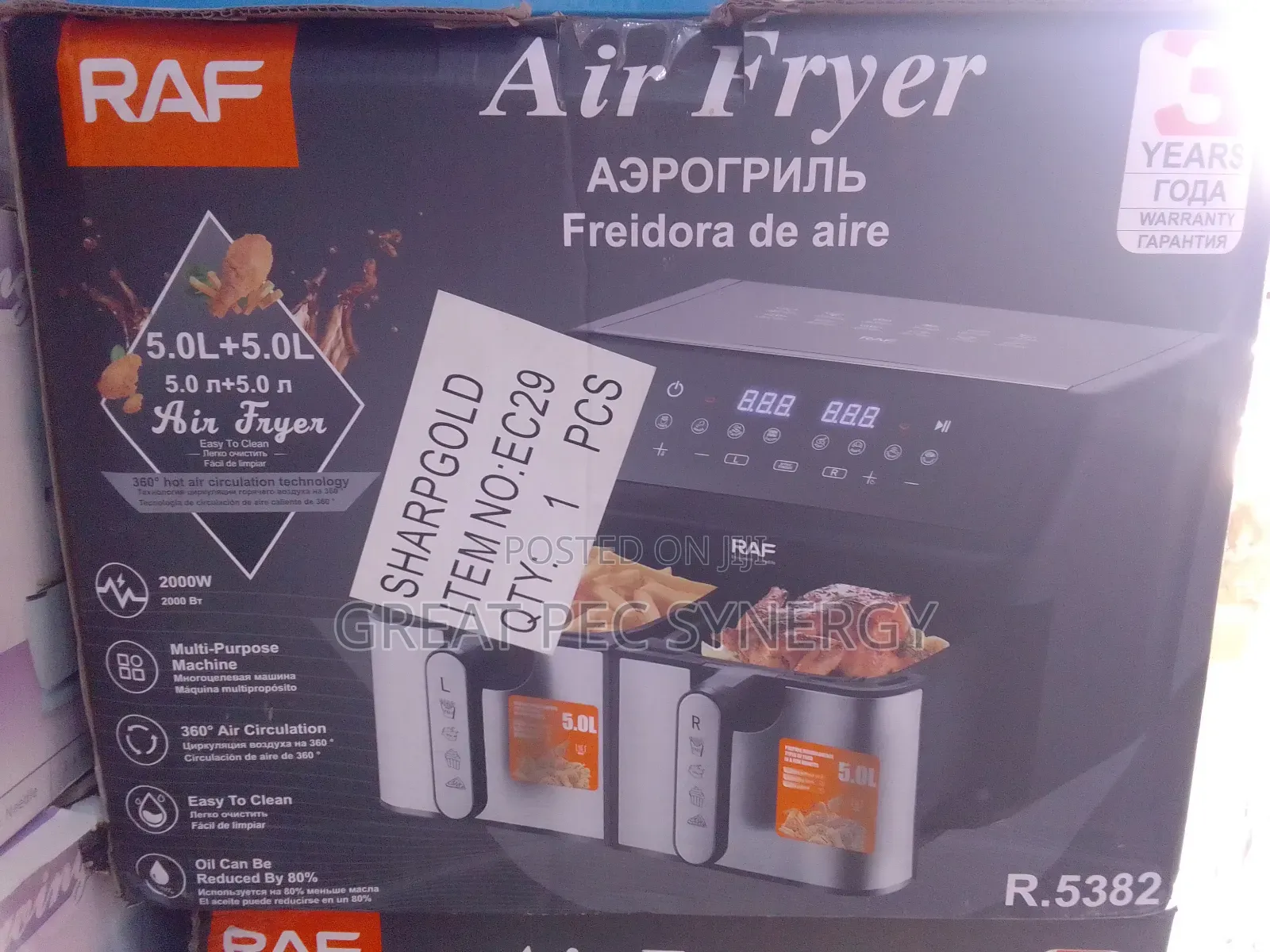 Raf Air Fryer 5 Liter