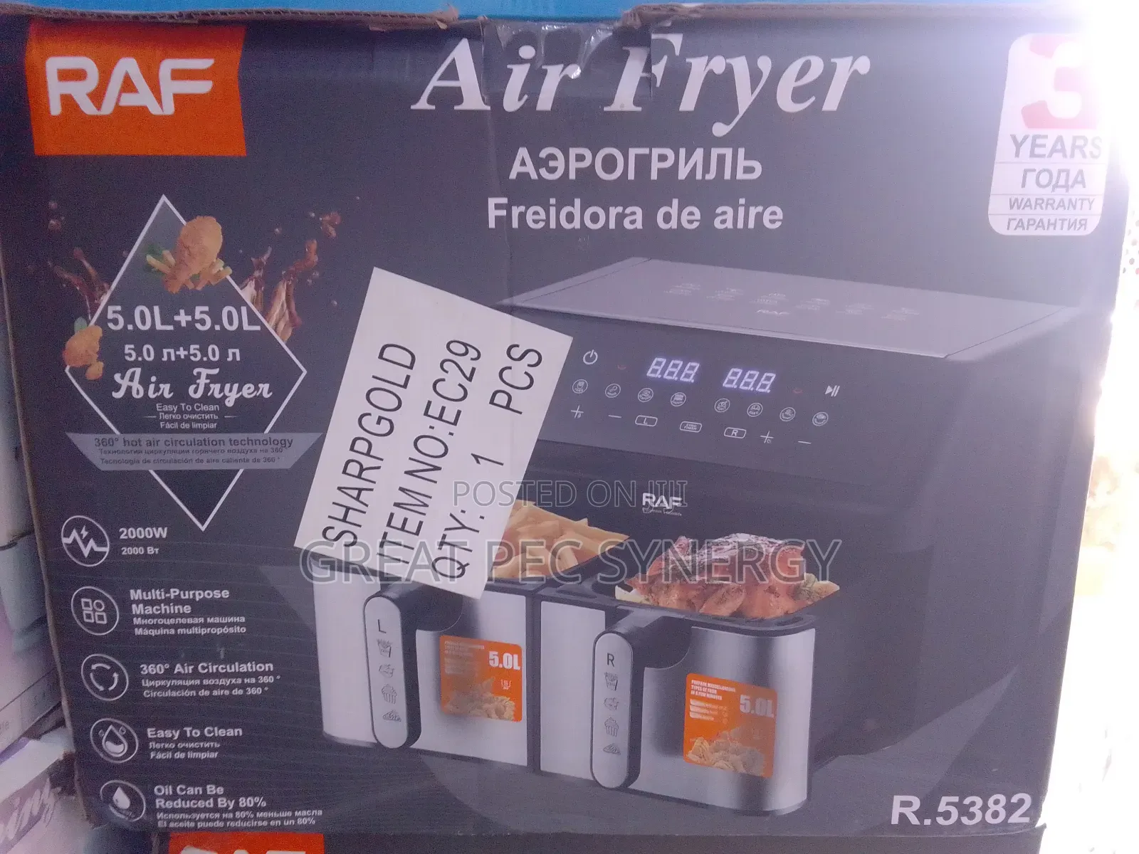 Raf Air Fryer 5 Liter