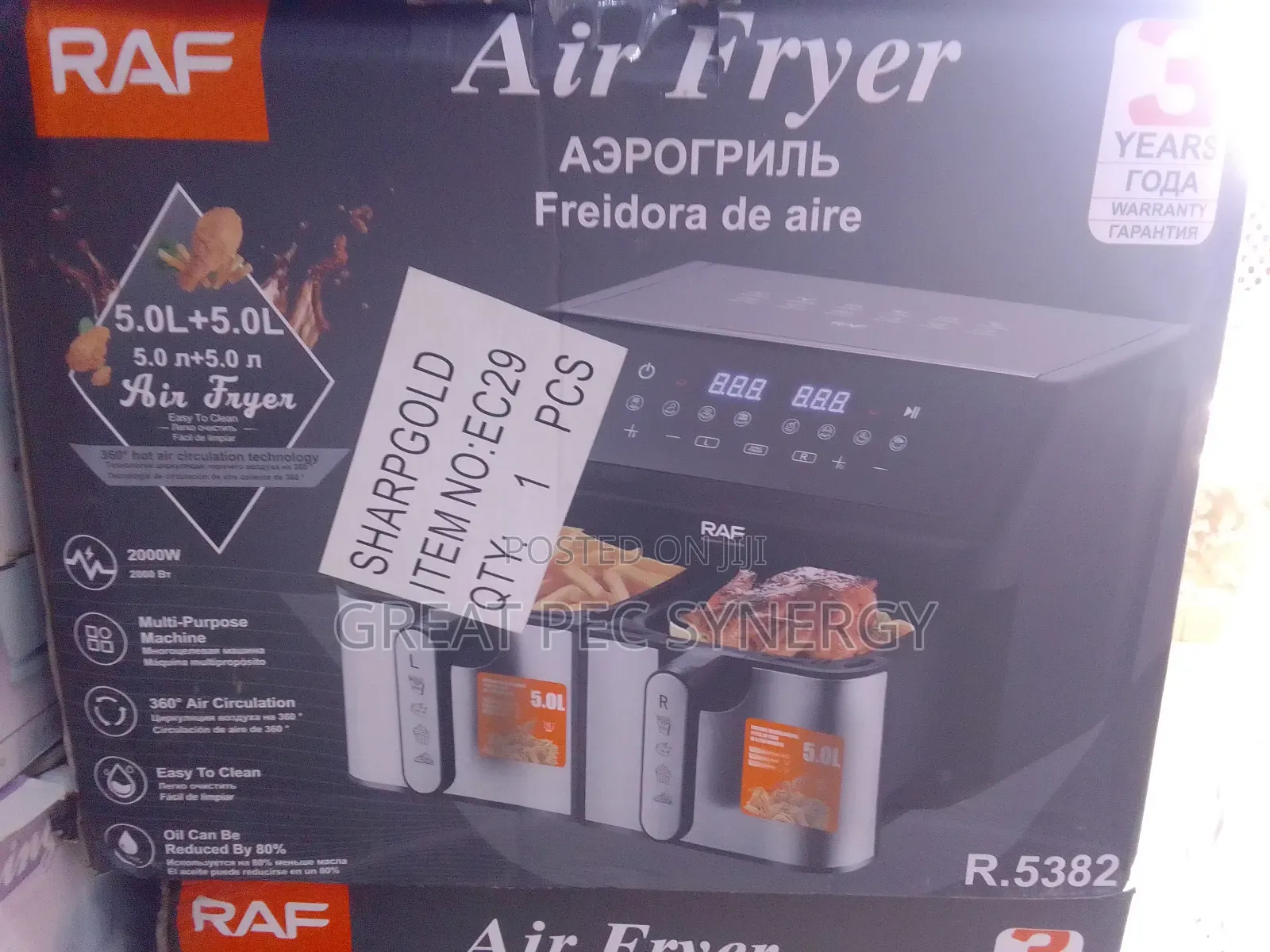 Raf Air Fryer 5 Liter