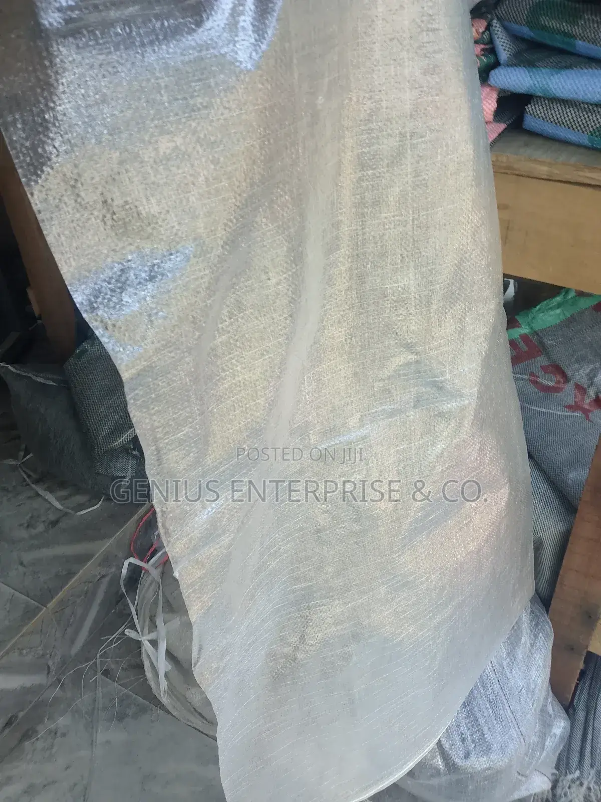100kg/50kg Pure Plain Transparent Woven Sack Bag.