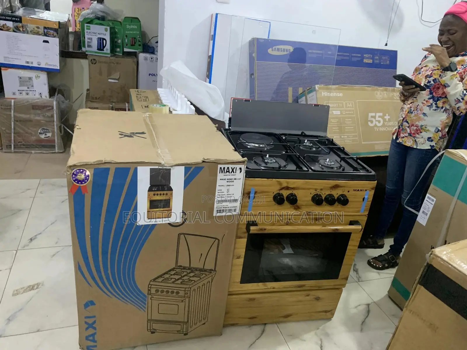 Maxi 6060 Burner Cooker – Wood-Style Body