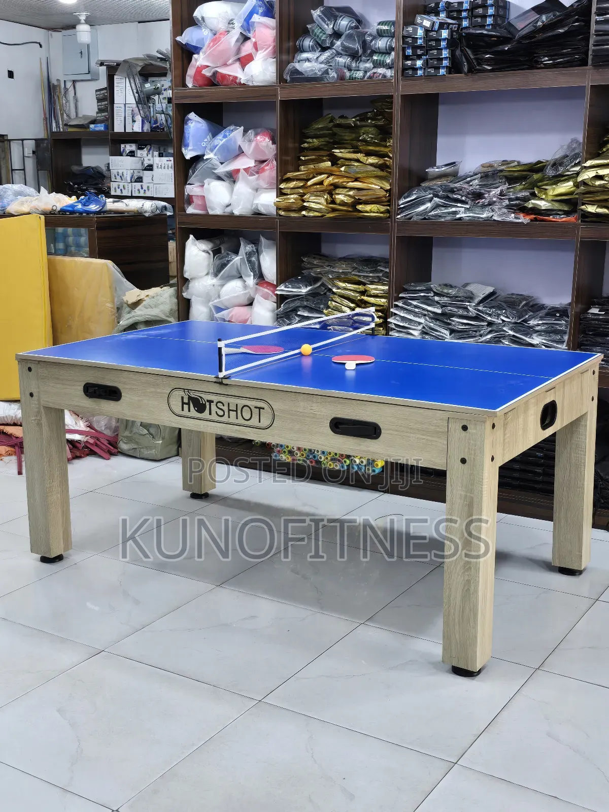 6ft 4-in-1 Multi-Game Table – Pool, Hockey, Tennis, Dining
