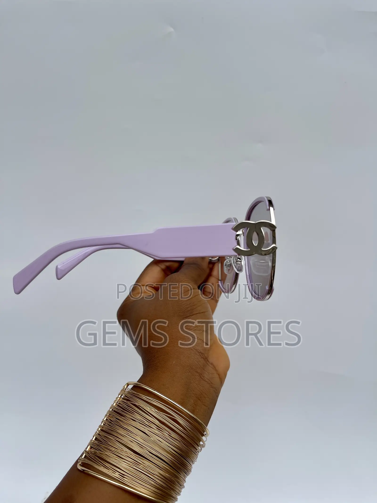 Chic Lilac Round Sunglasses - Chanel Style With Silver Accents