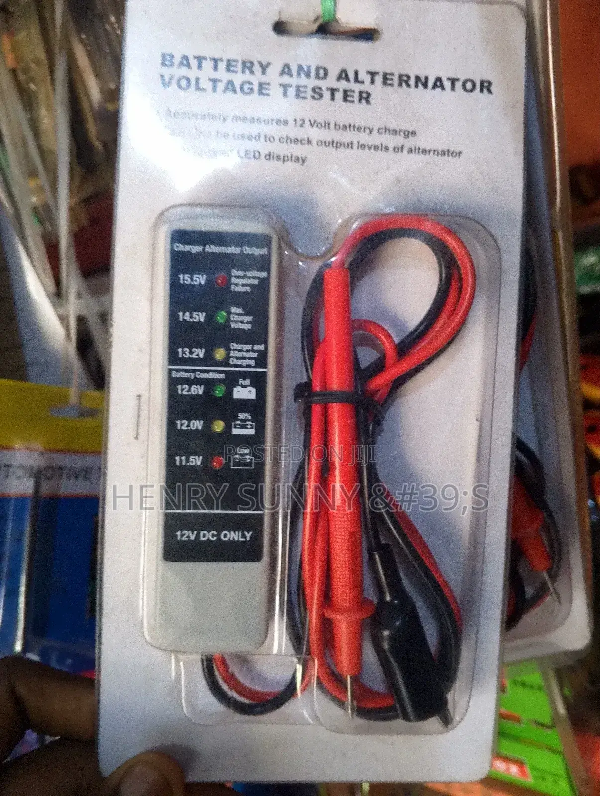 Battery and Alternator Voltage Tester