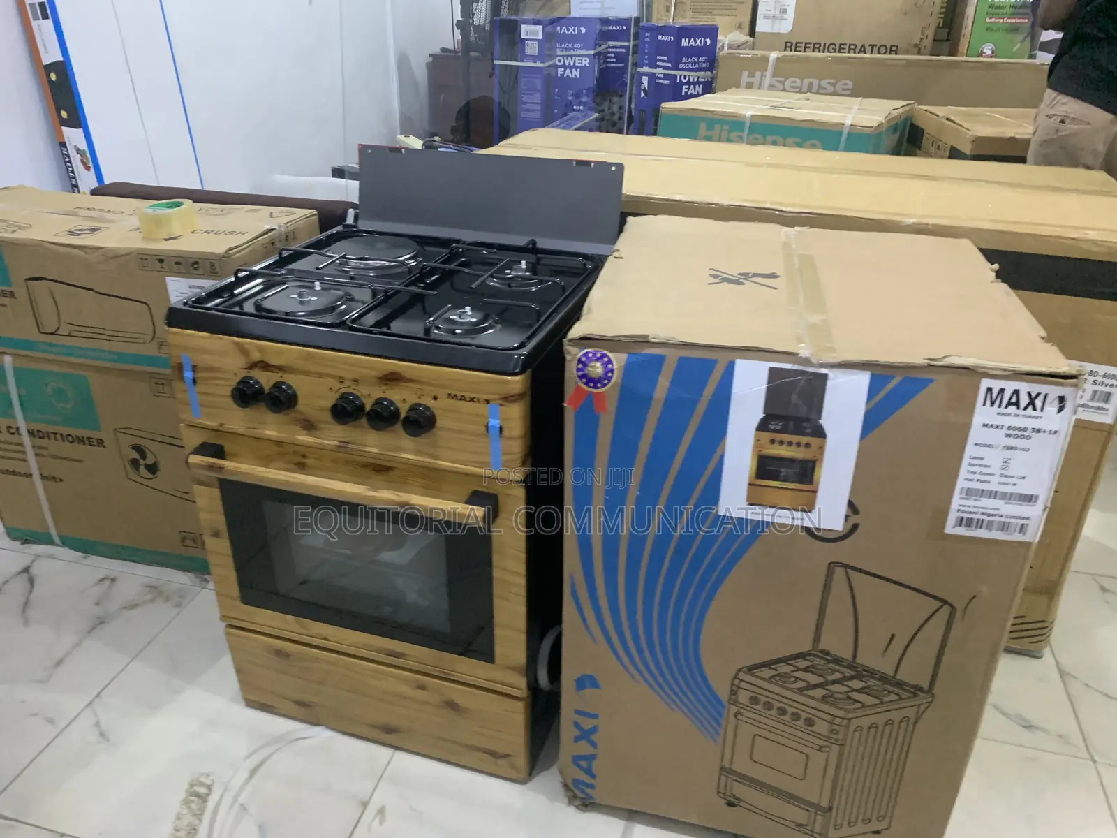 Maxi Wood Gas Cooker – Premium 6060 Series