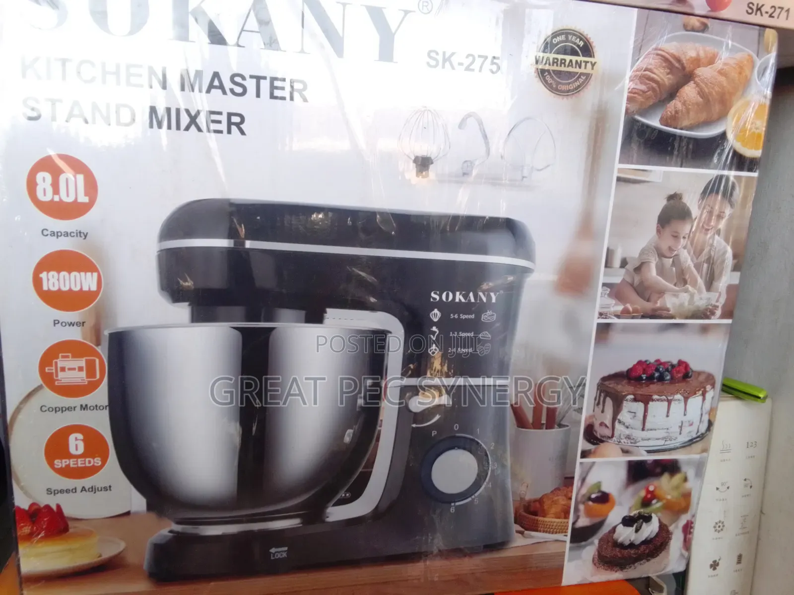Sokany Hand Mixer 8 Liter