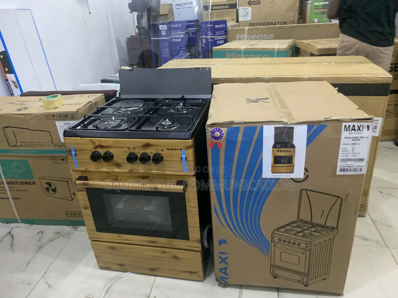Maxi 6060 3b+1p Gas Cooker– Built for Daily Use