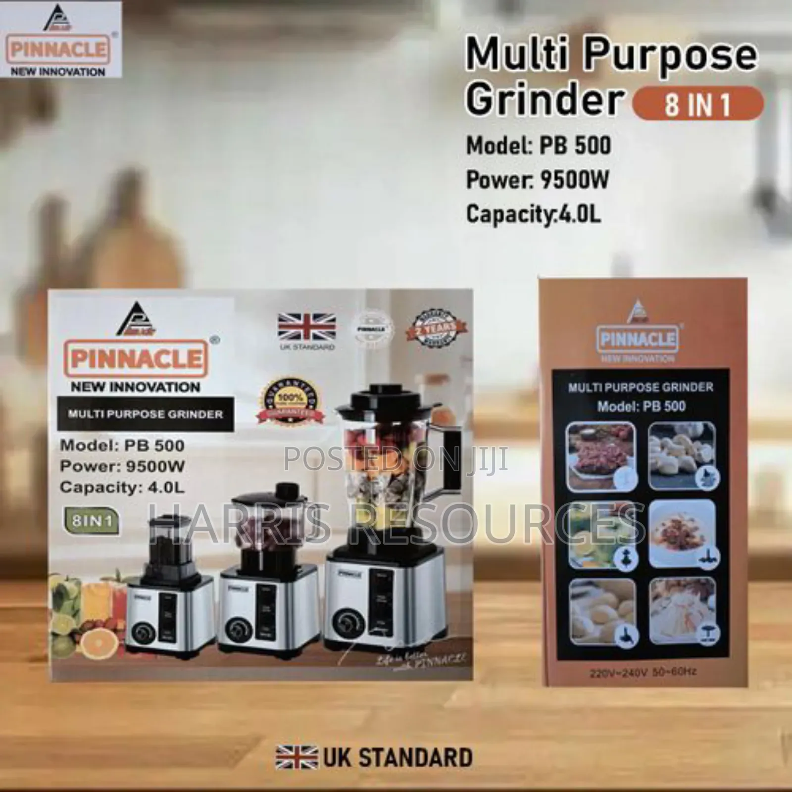 Pinnacle 8 in 1 Multi Purpose Grinder 4.0l-9500w