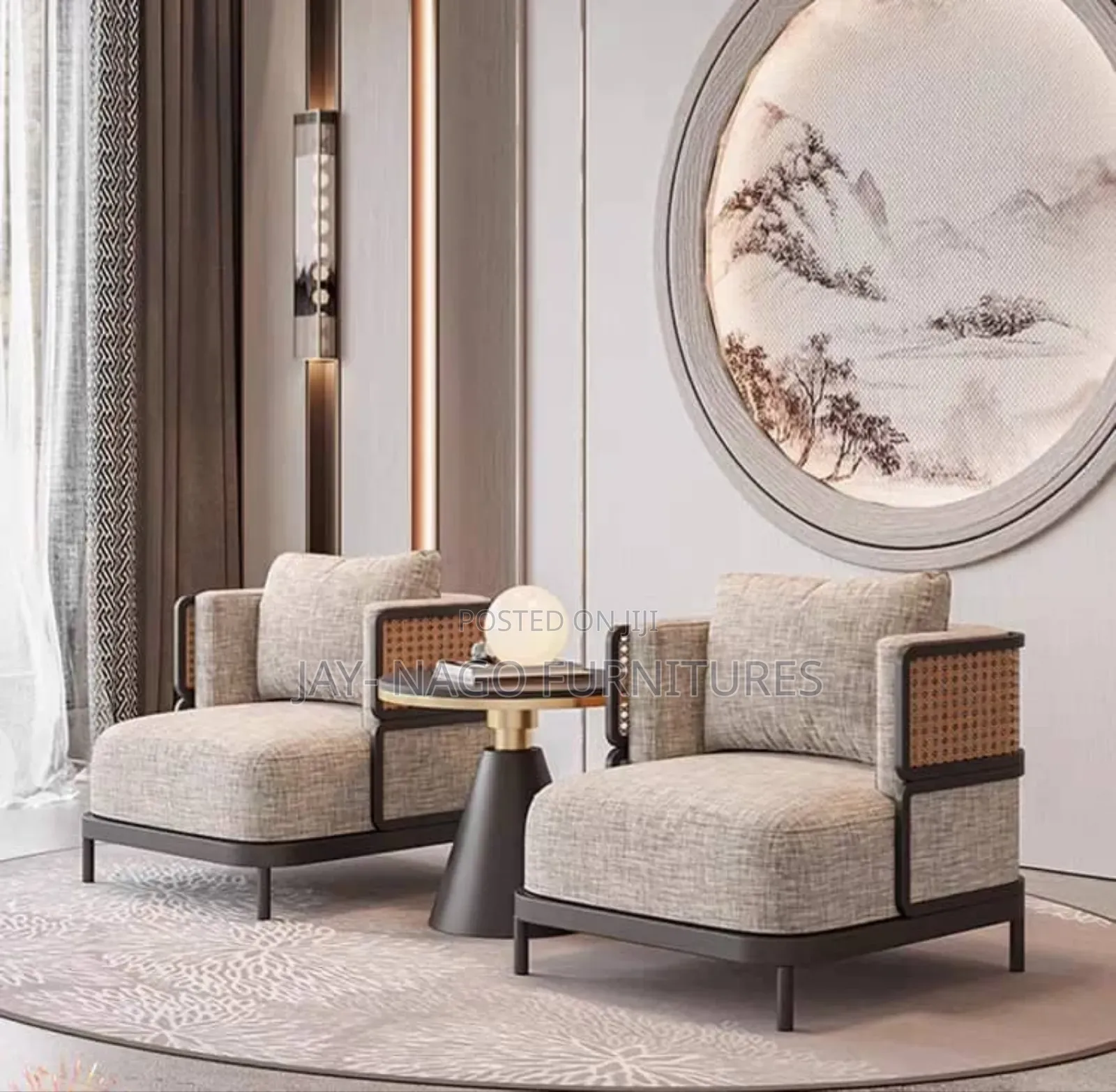 Two Seater Sofa Chair With Table