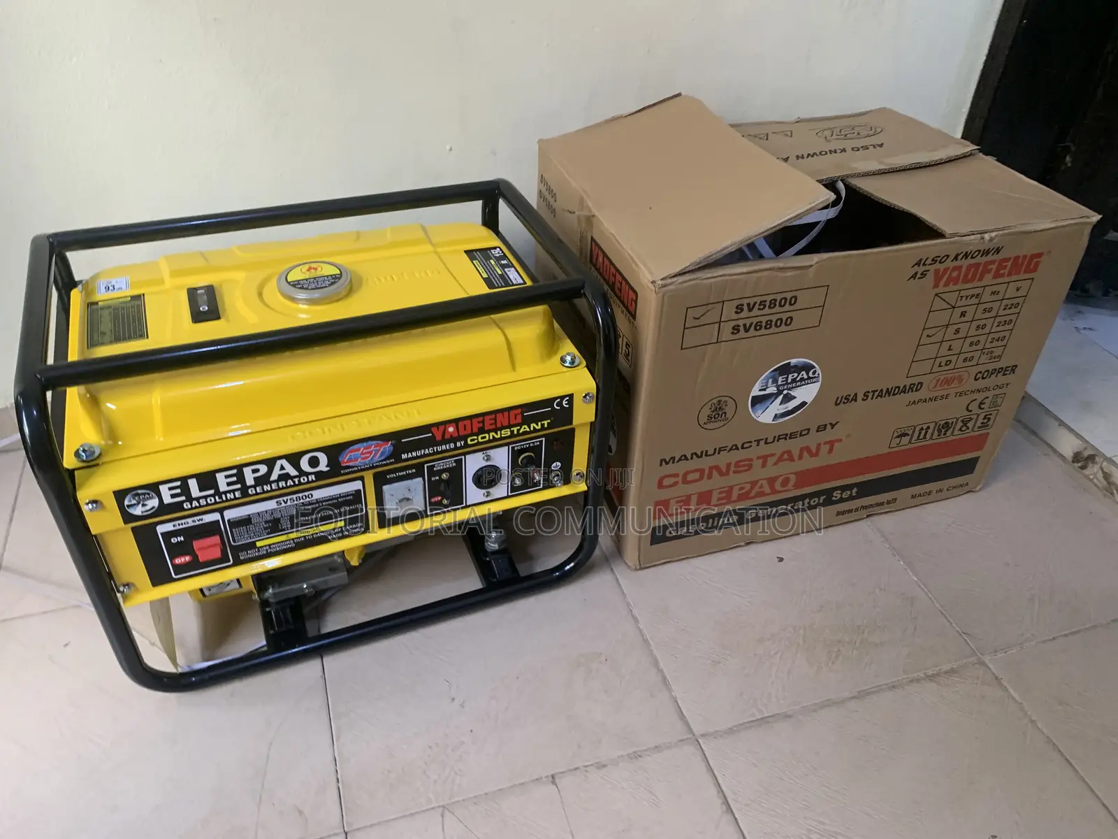 Elepaq Sv5800 Manual Start Generator – Built for Tough Performance