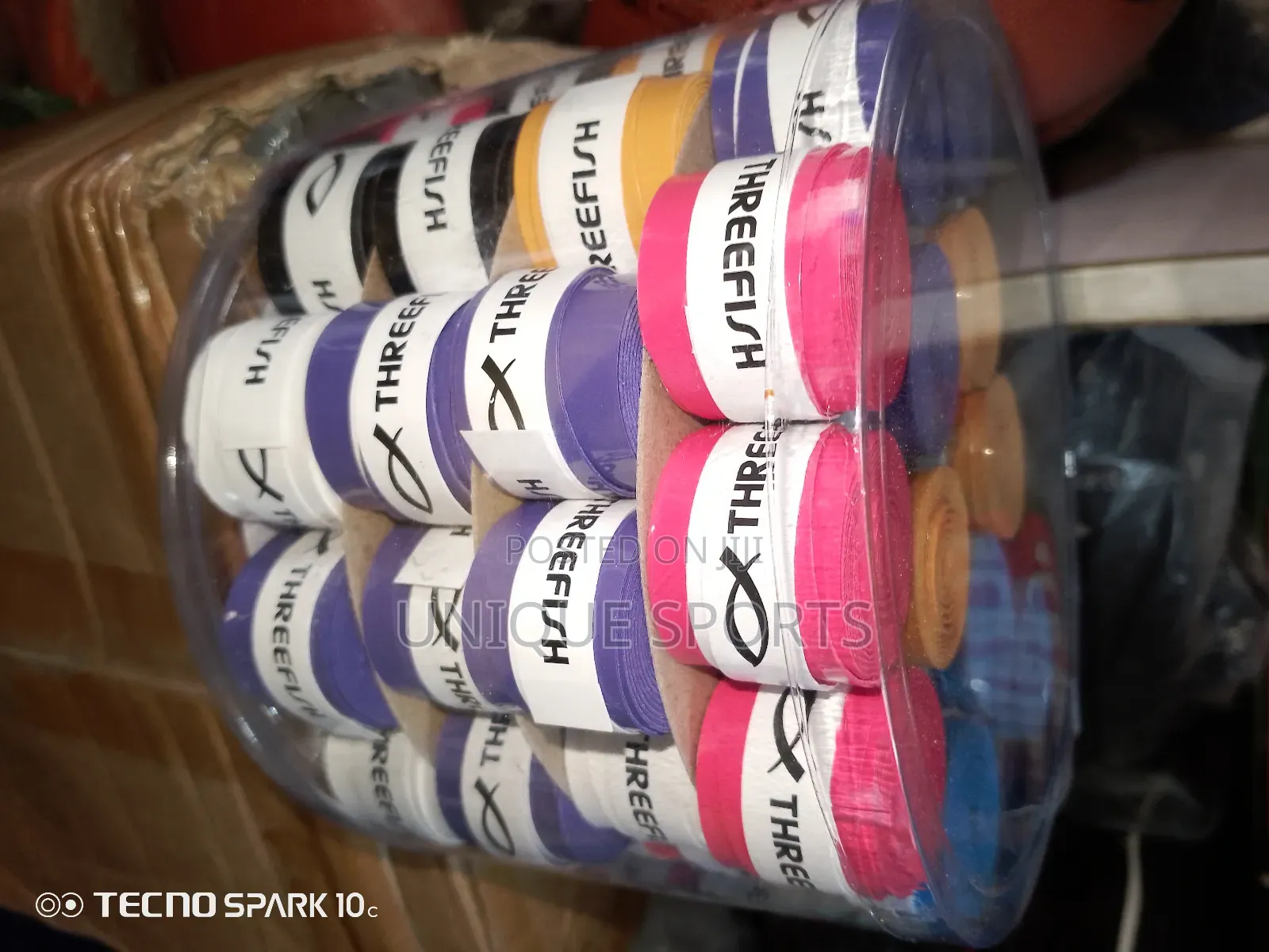 Premium Threefish Racket Overgrip – 60pcs (Mixed Colours)