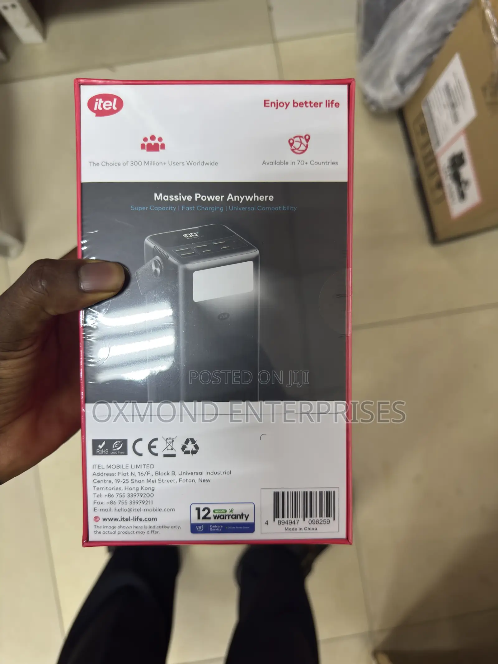 Itel 60,000mah 65w Power Bank