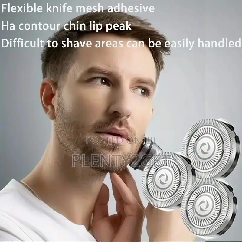 3pcs Spare Blades for Electric Portable Shaver, Replacement Blade