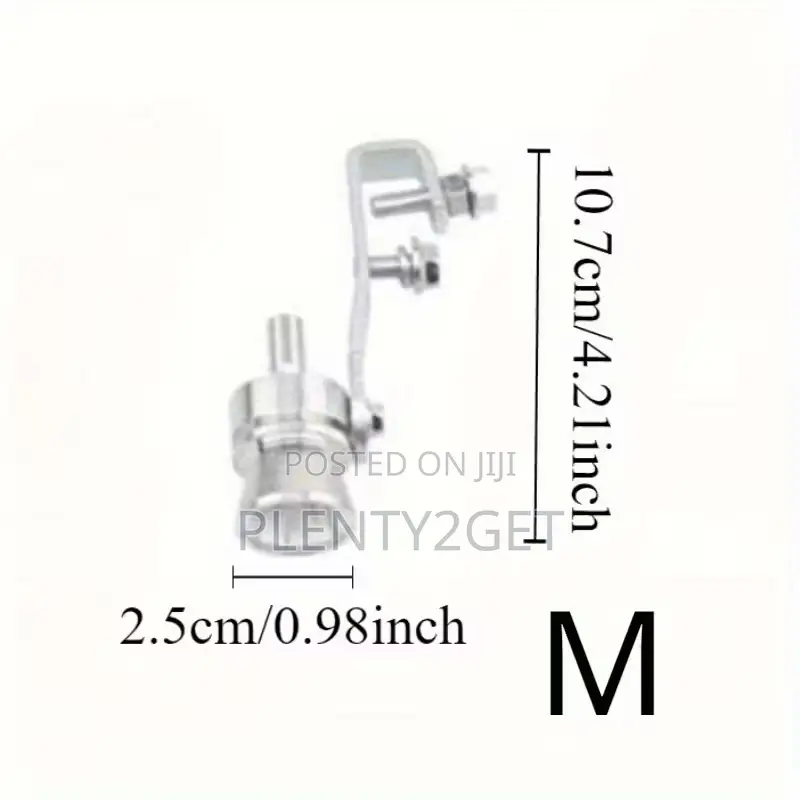1pc Stainless Steel Car Exhaust Whistle