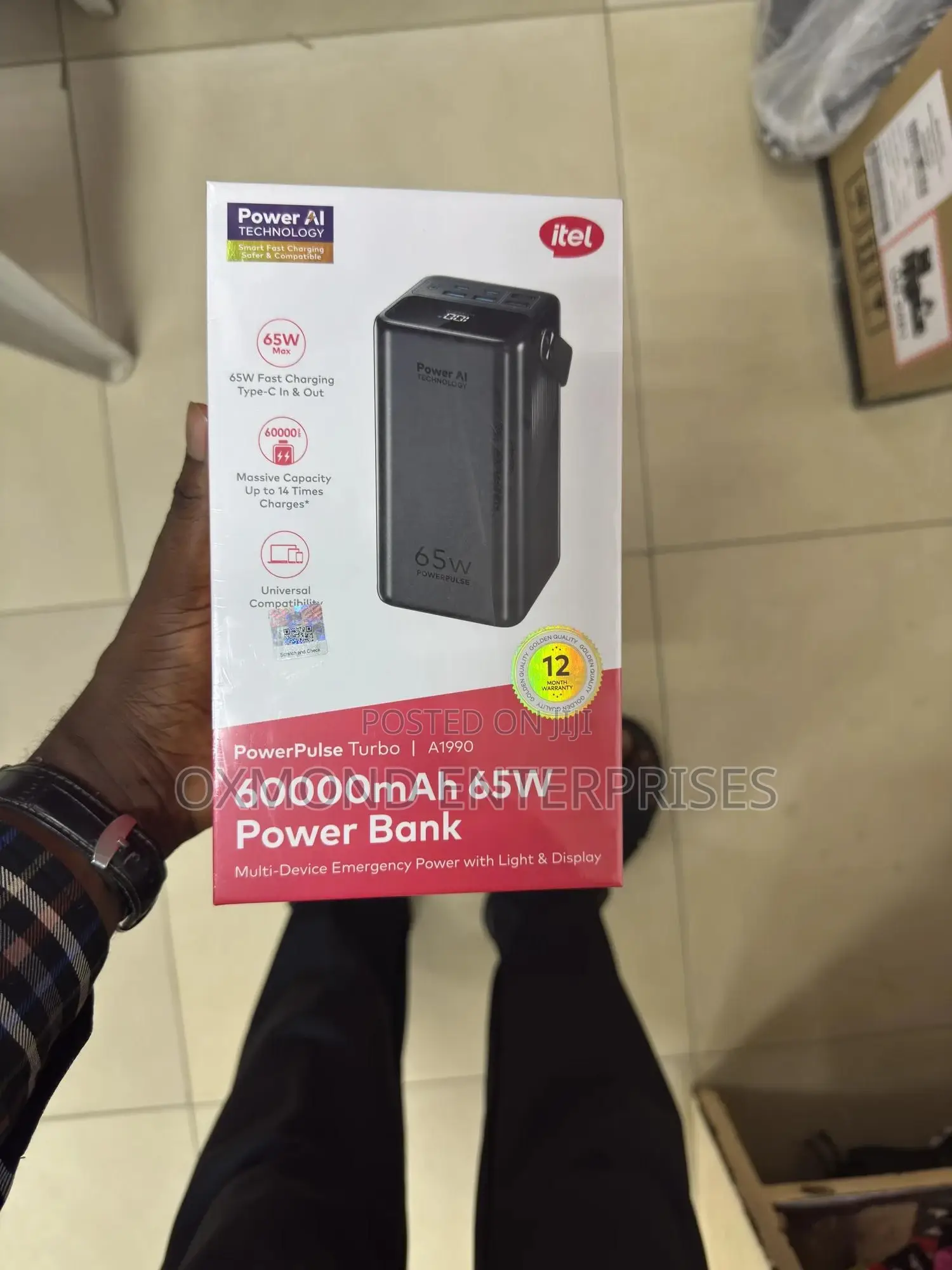 Itel 60,000mah 65w Power Bank