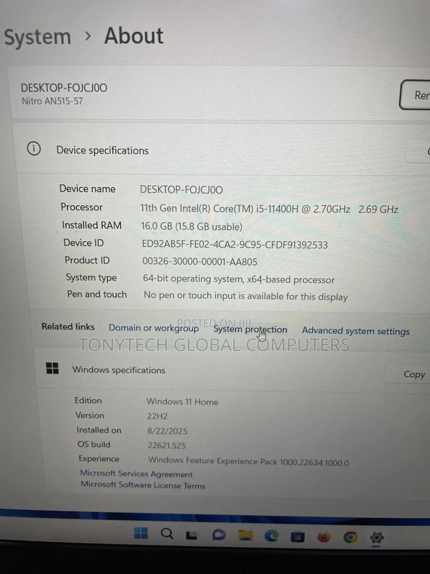 Laptop Acer Nitro 5 16GB Intel Core i5 SSD 512GB