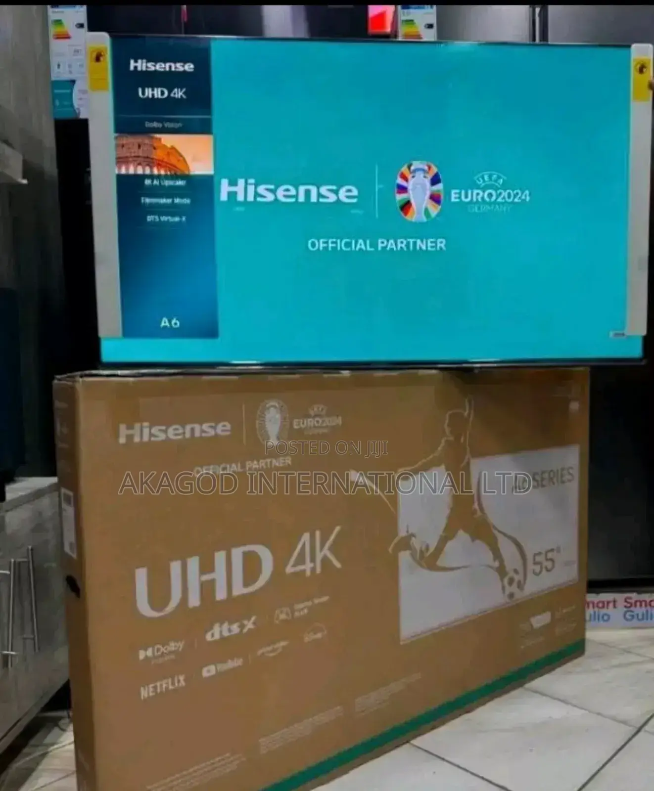 55inches Smart Led Flamless Hisence Tv
