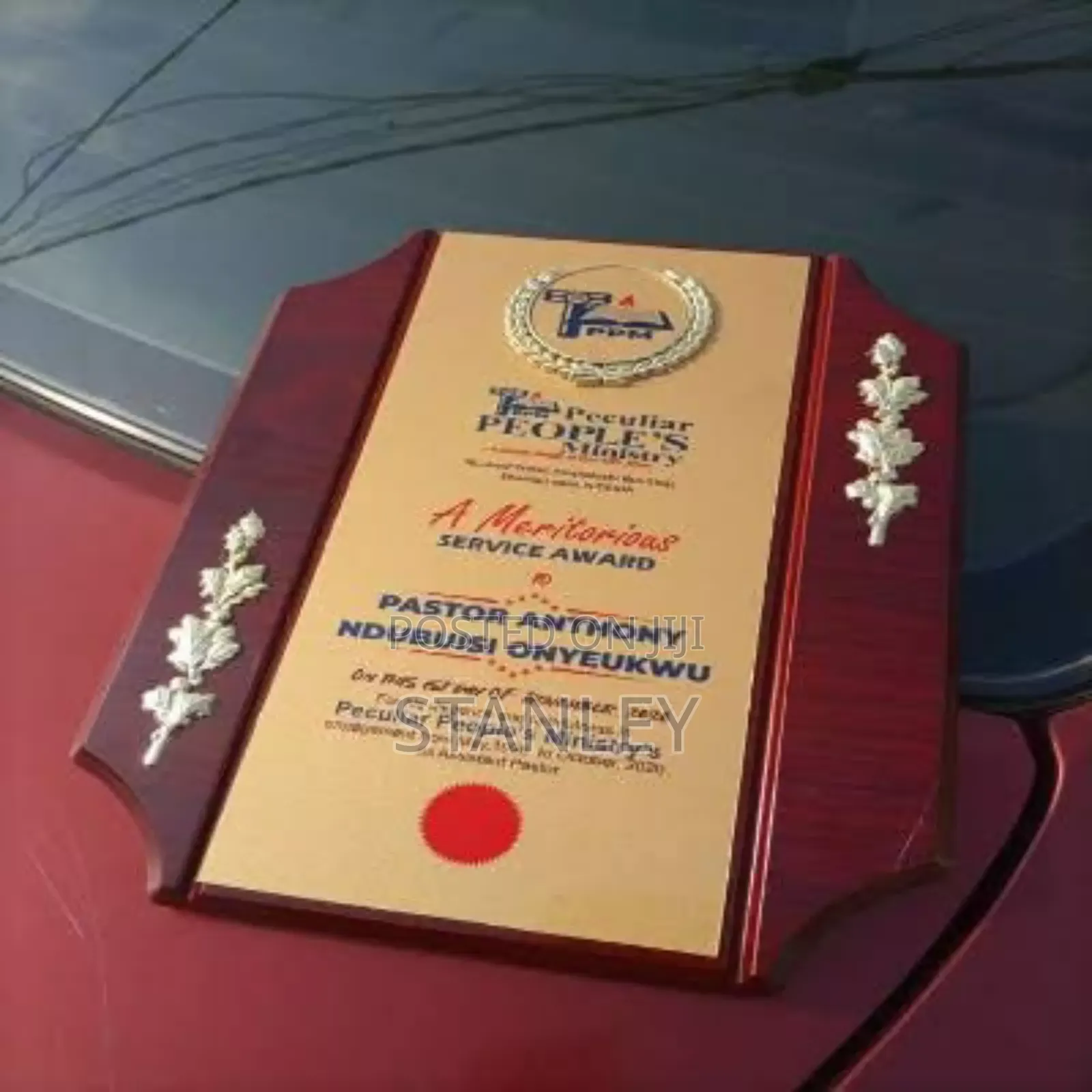 Wooden Award Plaque