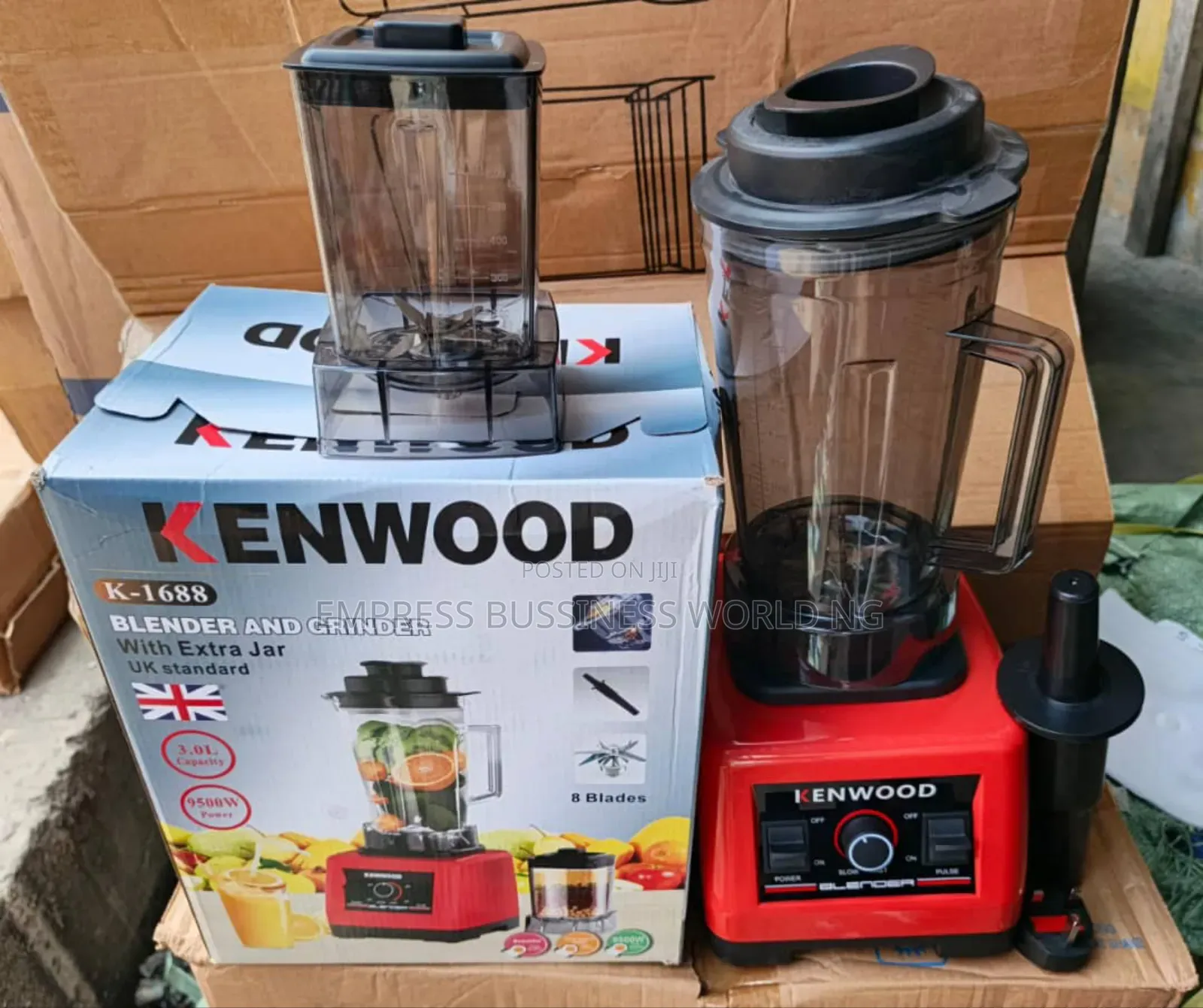 Kenwood Blender 3 Liters, 9500w, 2 Cups