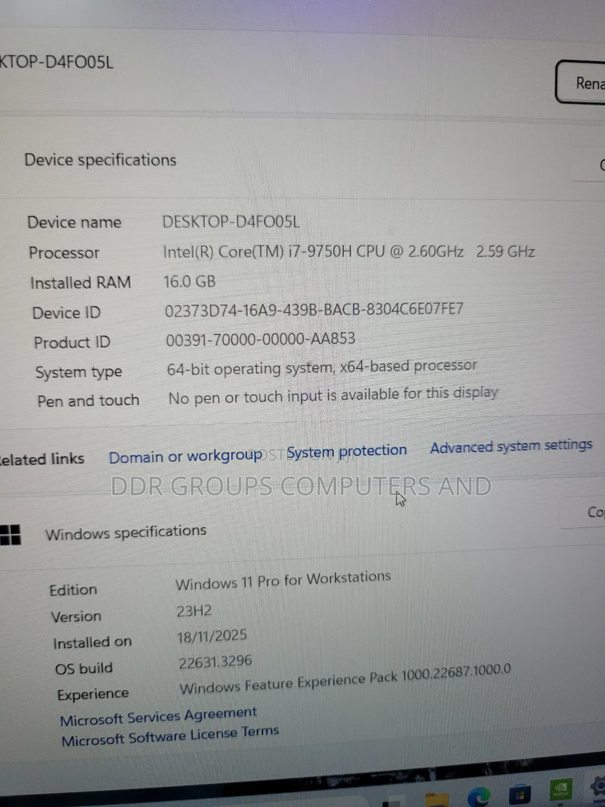 Laptop Lenovo Legion Y540 16GB Intel Core I7 HDD+SSD 1T