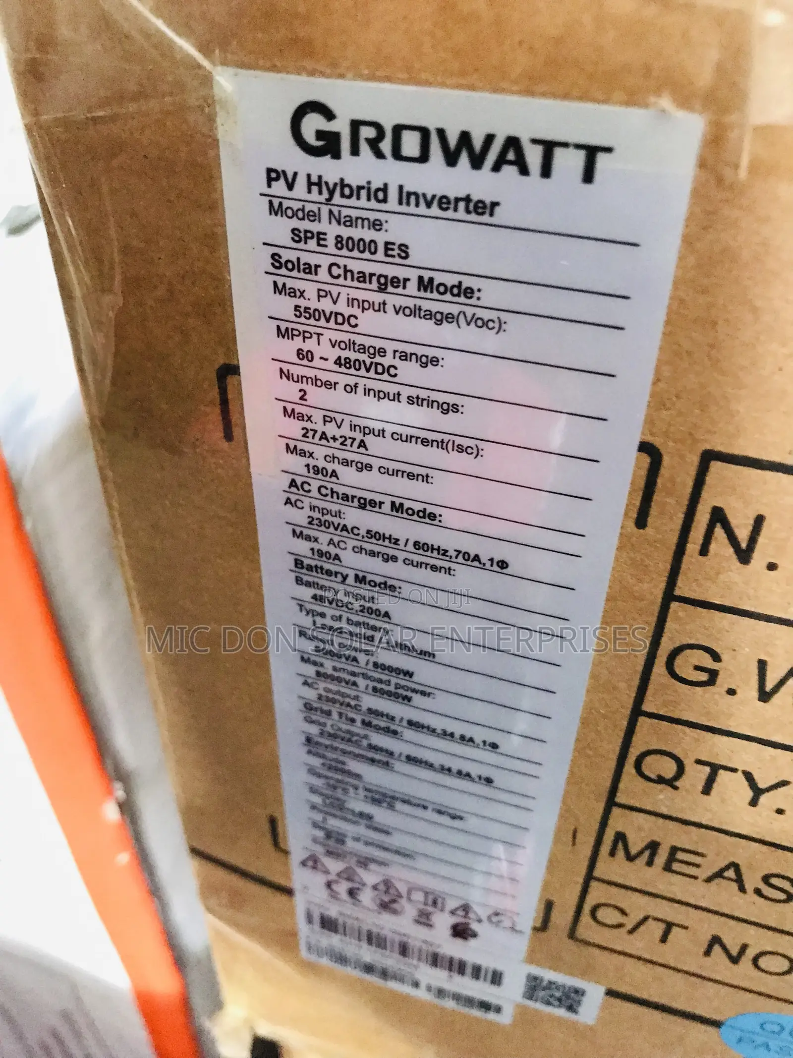 Growatt 8kva Inverter