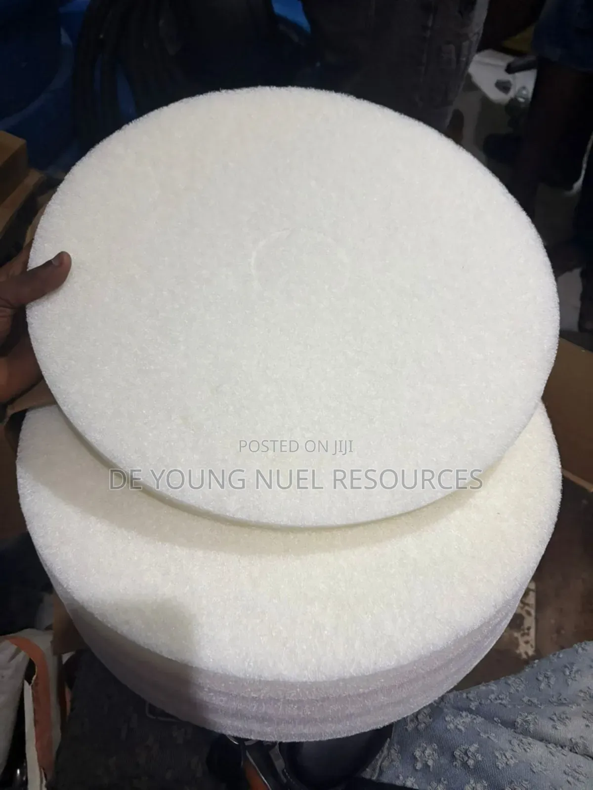 5in1 Set of Original Scrubber Pad White Color