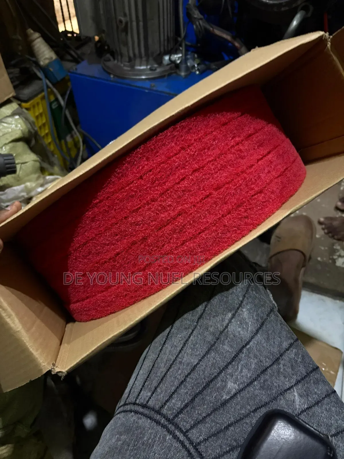 Original Set of Scrubbing Pad Red 5in1