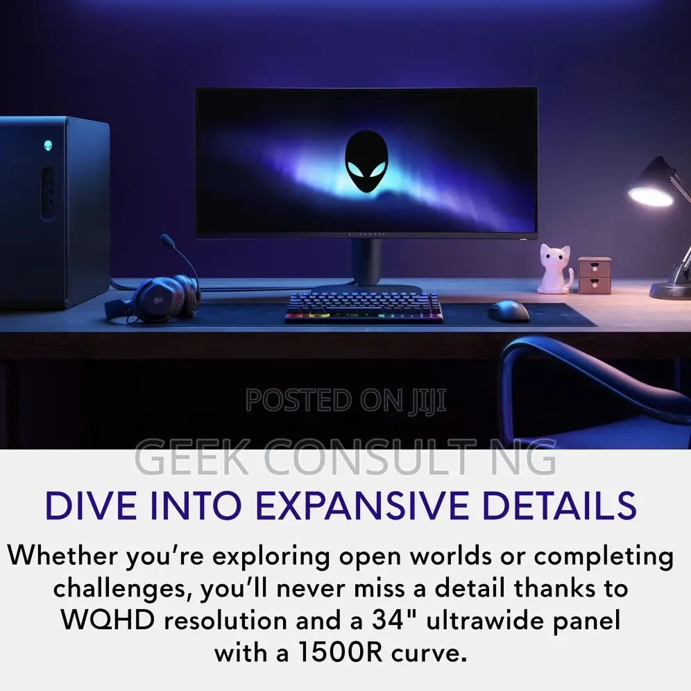 Alienware Aw3423dwm 3k Wqhd Curved Gaming Monitor