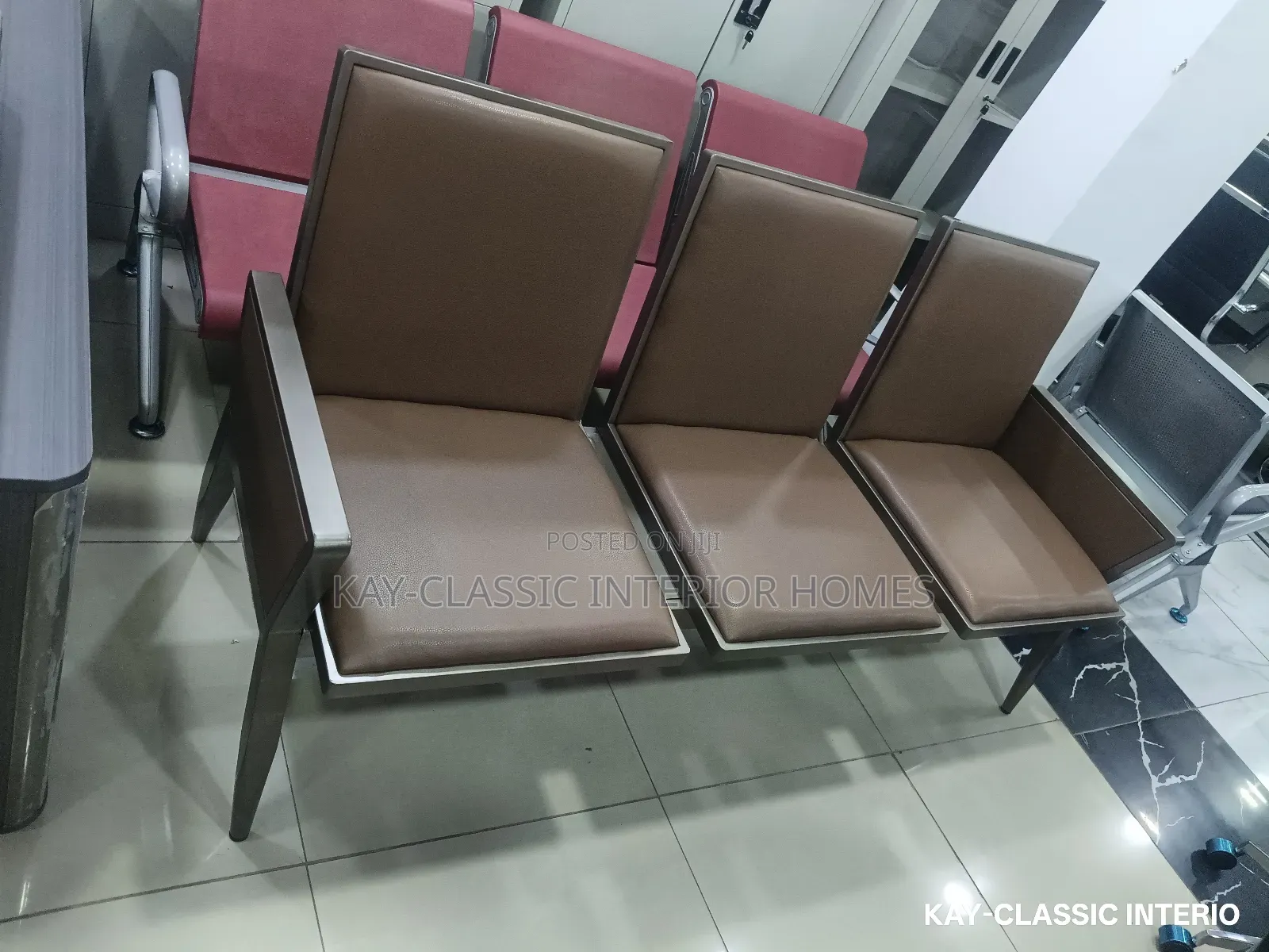 Waiting Chair For Hospital Office And Airport Of Three Setters
