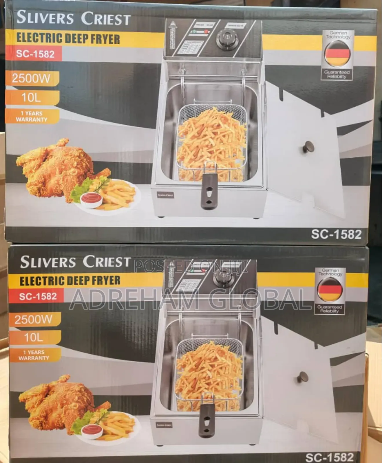 10l Slivers Criest Electric Deep Fryer