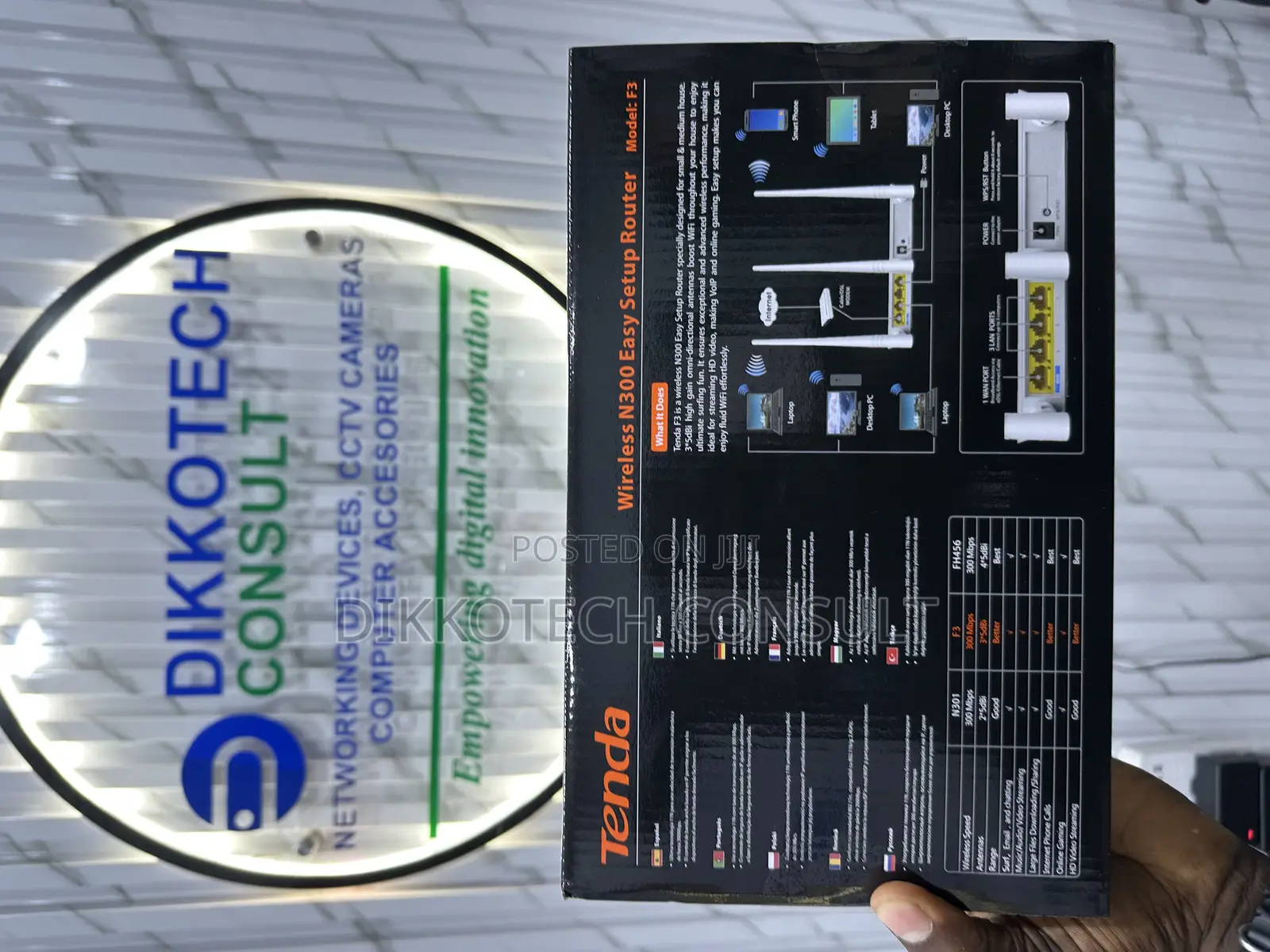 Tenda F3 Wireless Router – 300mbps