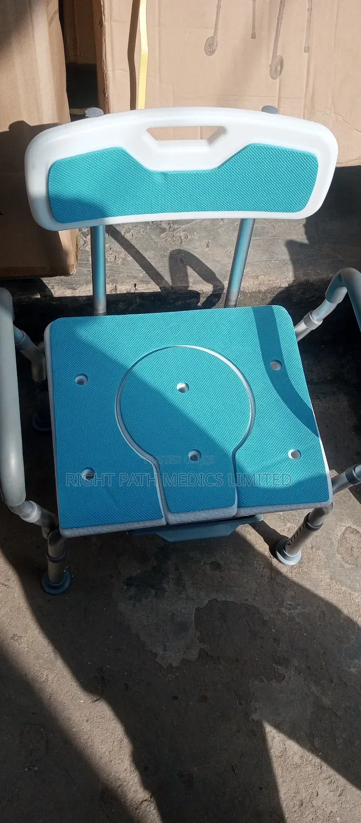 Commode Chair With Arm and Back Rest