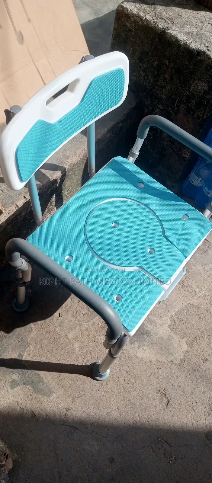 Commode Chair With Arm and Back Rest