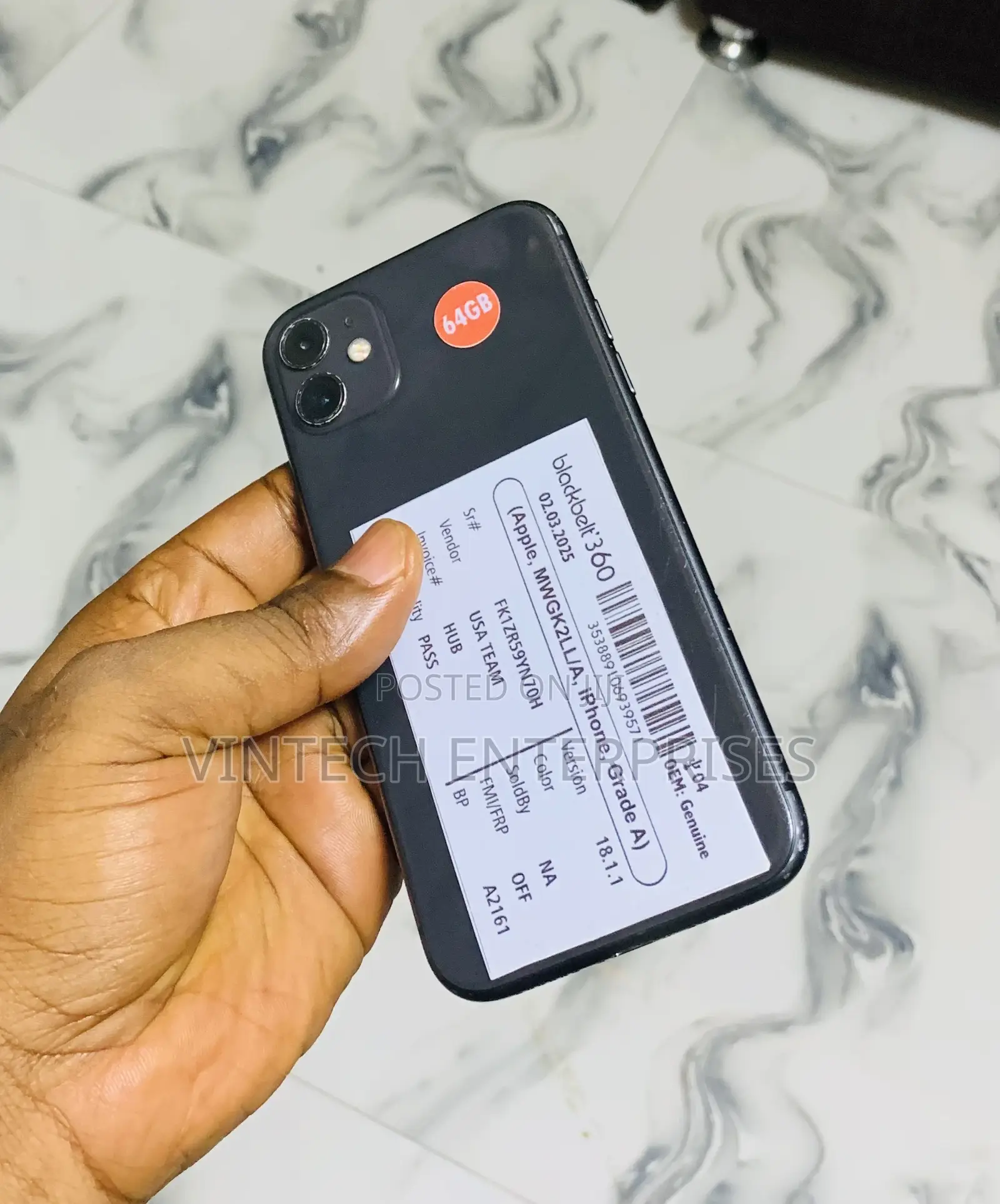 Apple iPhone 11 64 GB Black