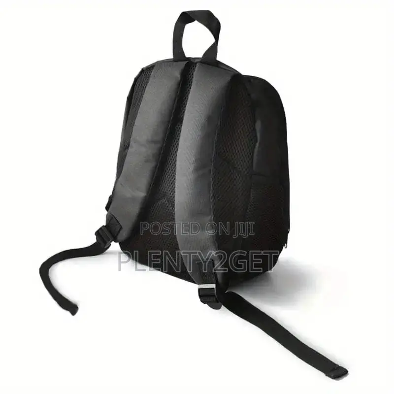 Lightweight Black Soccer-Themed Backpack With Golden Crown Ball Desi