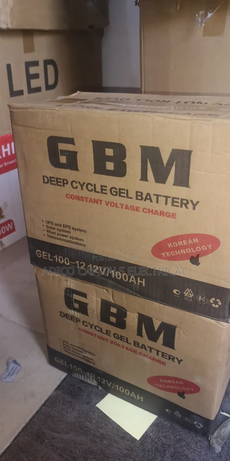 GBM 100ah Gel Batteries