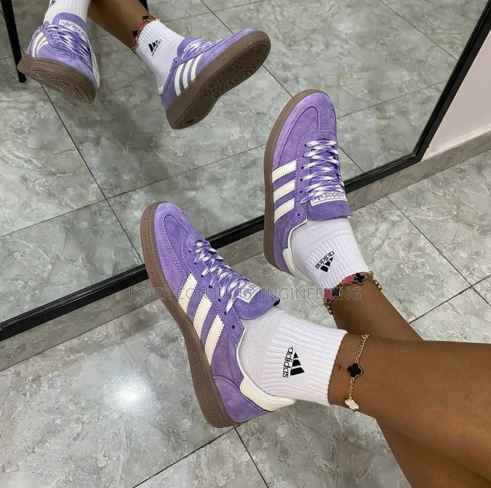 *Luxury’ Adidas Spezial’ •Purple\White Suede •*