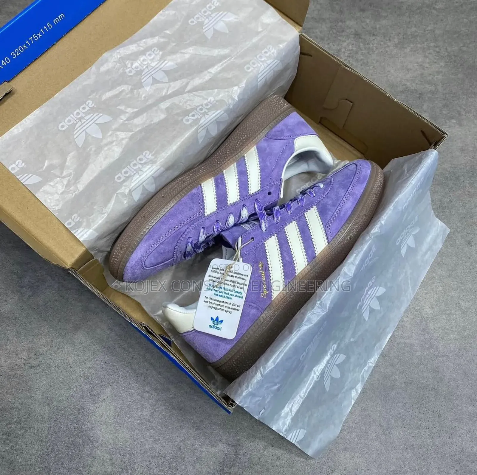 *Luxury’ Adidas Spezial’ •Purple\White Suede •*