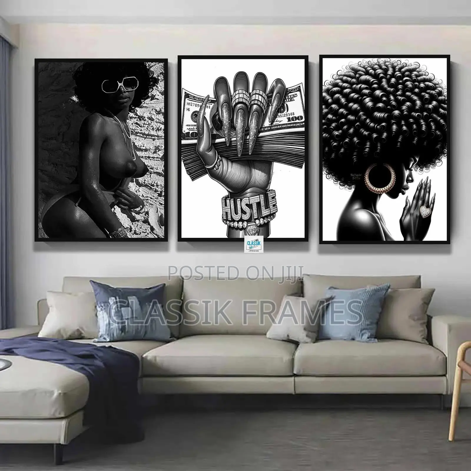 African Beautiful Artistic Digi Painting Wall Art