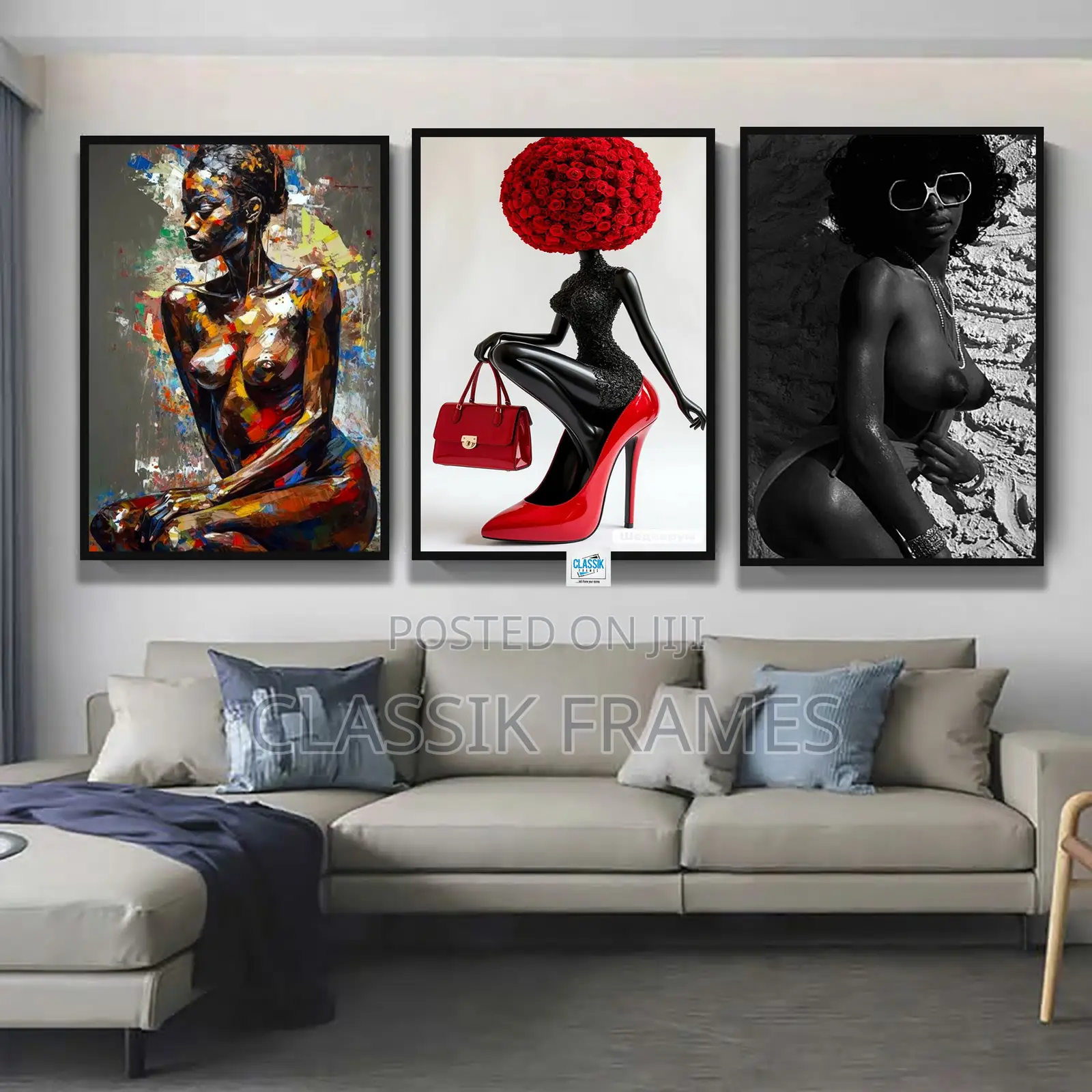 African Beautiful Artistic Digi Painting Wall Art